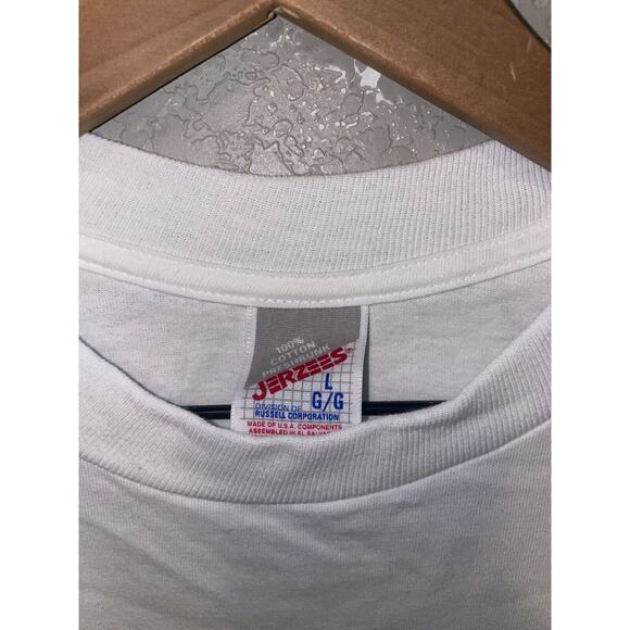 Vintage Misprint Shirt Forever Living Products Washington White L Test Print - Picture 4 of 11